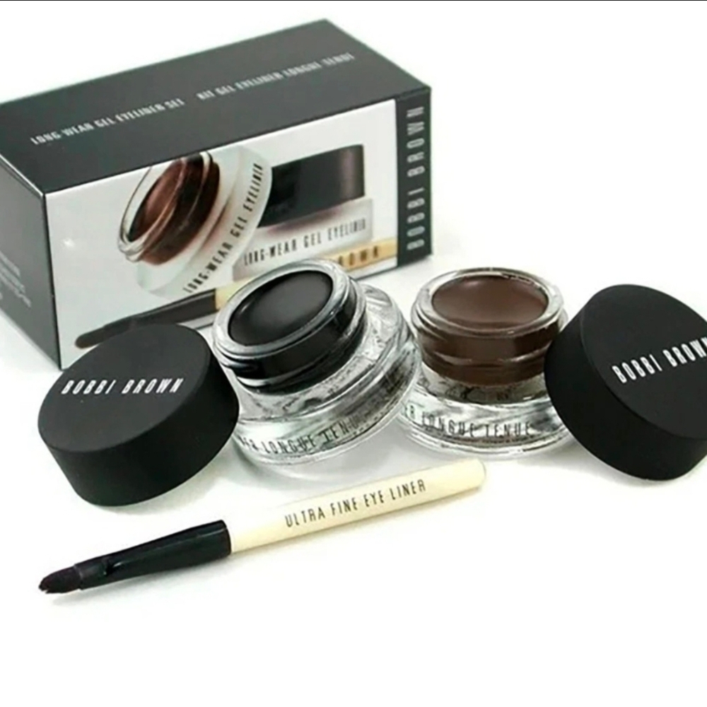 BOBBI BROWN 2 FULL SIZE And BRUSH INCLUDED LIMITED AND HARD TO FIND SEPIA INK!!!